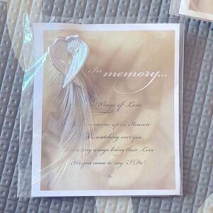 Silver Wings Brooch New in Package — In Memory 